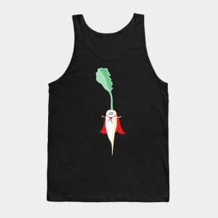 Funny radish as a hero Tank Top